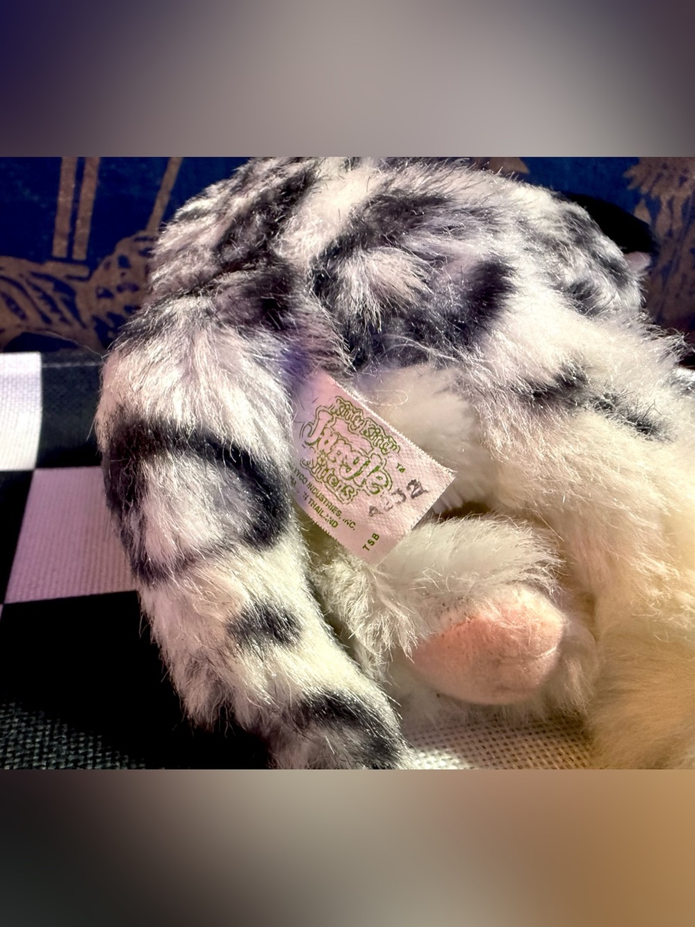Tyco 1992 Kitty Kitty Kitten Spotted Purring Jungle Cat Rare Vintage Plush - Picture 7 of 9